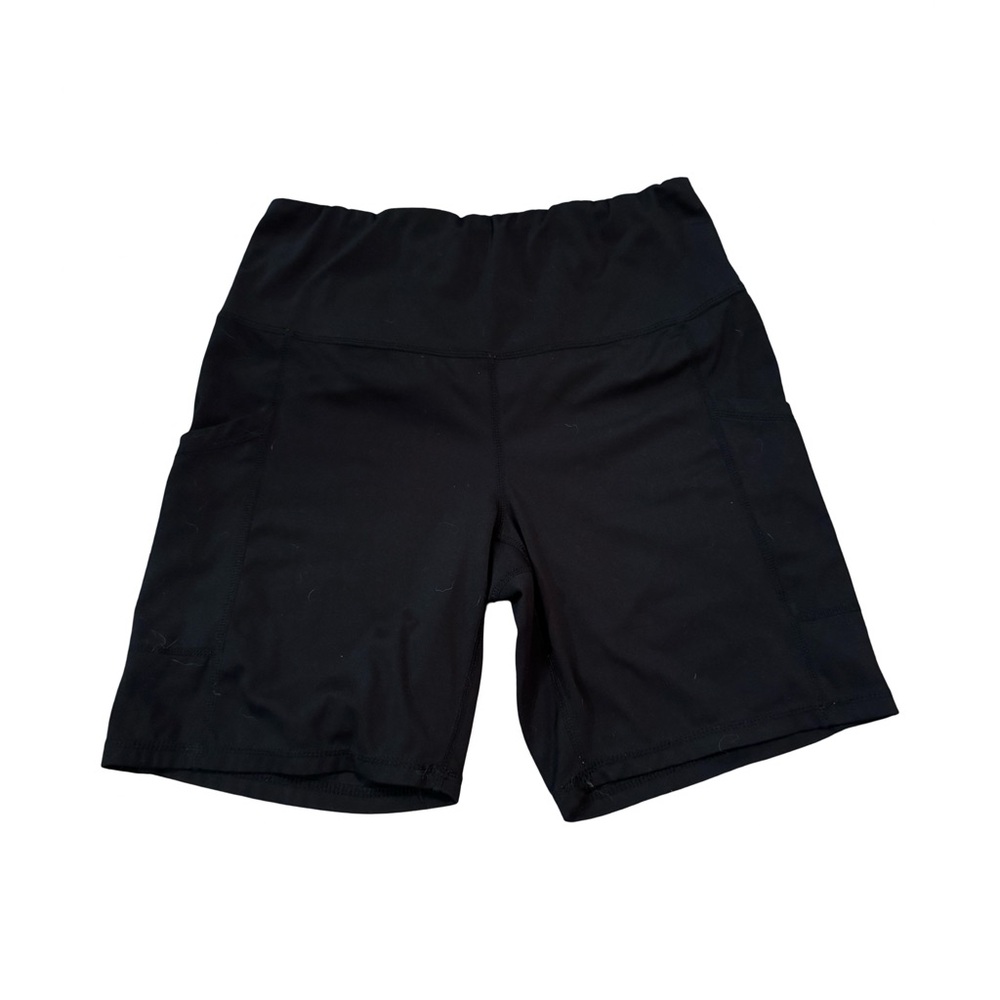 Yogalicious Women's Black Bike Shorts with Pocket